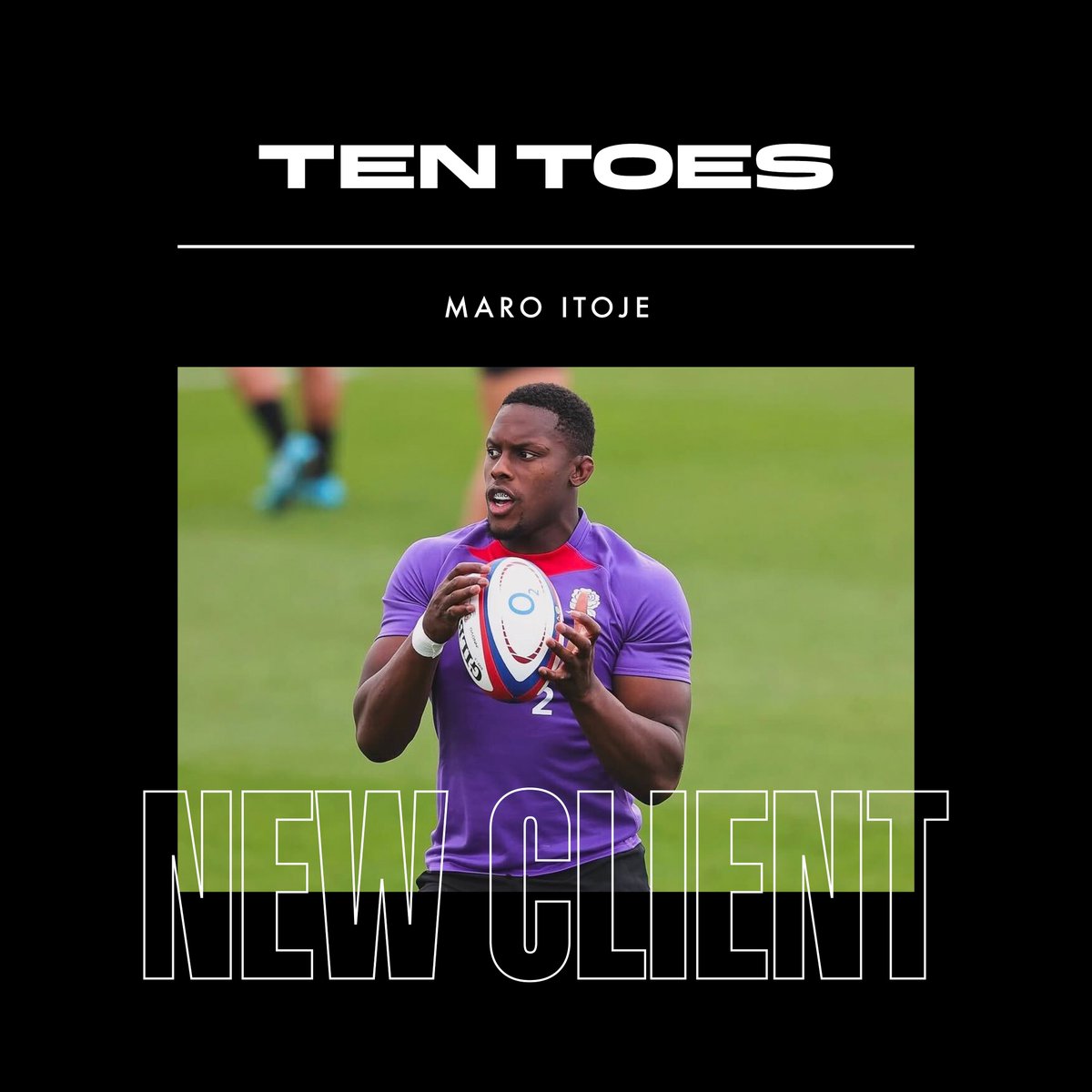 We’re delighted to welcome England and Saracens star <a href="/maroitoje/">Maro Itoje</a> to the Ten Toes talent roster!

Maro’s impact goes beyond the pitch, and we’re thrilled to be helping him build his personal brand and create meaningful partnerships. Great to be working with you, Maro👊