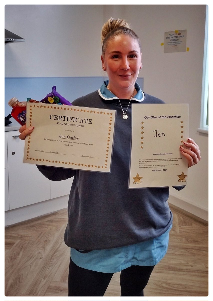 David Milligan-Croft (@sodelafo) on Twitter photo Delighted to announce that our fabulous OT TI, Jen, has won the Arden ward Star of the Month award. Voted by staff, patients, carers and families for her outstanding commitment and care to patients, this and every month. <a href="/Djbatch07/">Lesley Loizou</a> <a href="/AntHassallNHS/">Anthonyhassallnhs</a> <a href="/PennineCareNHS/">Pennine Care NHS FT</a> <a href="/mattwalshNDQ/">Matthew Walsh</a> Delighted to announce that our fabulous OT TI, Jen, has won the Arden ward Star of the Month award. Voted by staff, patients, carers and families for her outstanding commitment and care to patients, this and every month. <a href="/Djbatch07/">Lesley Loizou</a> <a href="/AntHassallNHS/">Anthonyhassallnhs</a> <a href="/PennineCareNHS/">Pennine Care NHS FT</a> <a href="/mattwalshNDQ/">Matthew Walsh</a>