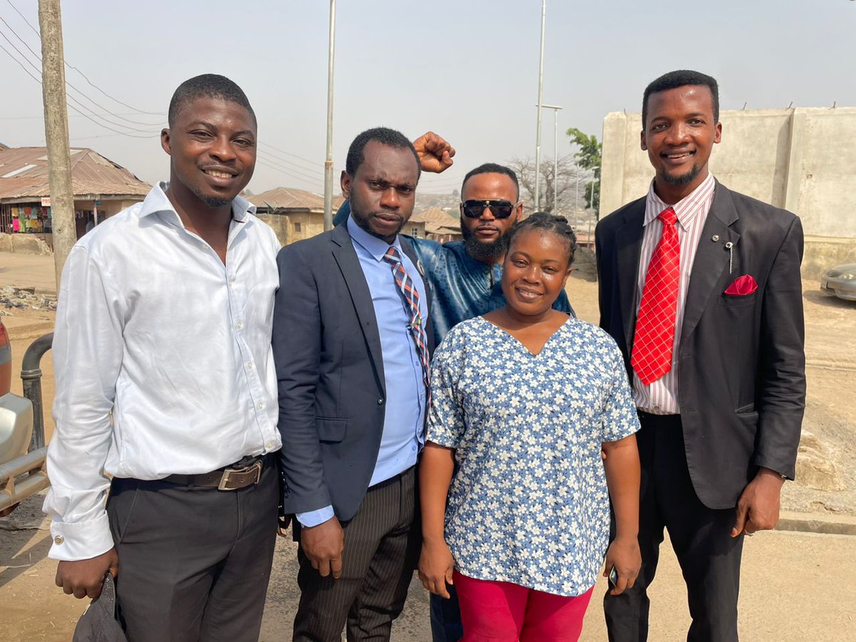 jharmo's tweet photo. Breaking on #FreeOlamide :
Nurse Olamide Thomas has just been released from Suleja Prison after perfecting her bail conditions. Thanks to everyone that made this happen! Tyranny is defeated once again.
#RevolutionNow https://t.co/aNSSfmUqt7