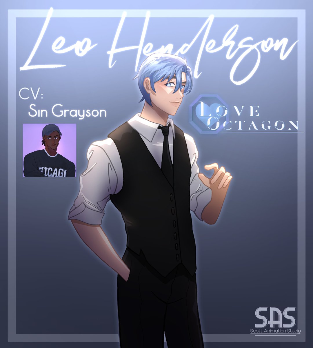🫐CAST ANNOUNCEMENT 🫐

<a href="/SinGraysonVO/">Sin Grayson</a>  will be playing our suave heartthrob Leo Henderson in the new and improved Love Octagon: Reborn !!

Please everyone give him a round of applause and keep an eye out to hear his amazing voice!

#loveoctagon #leohenderson #mcrp
