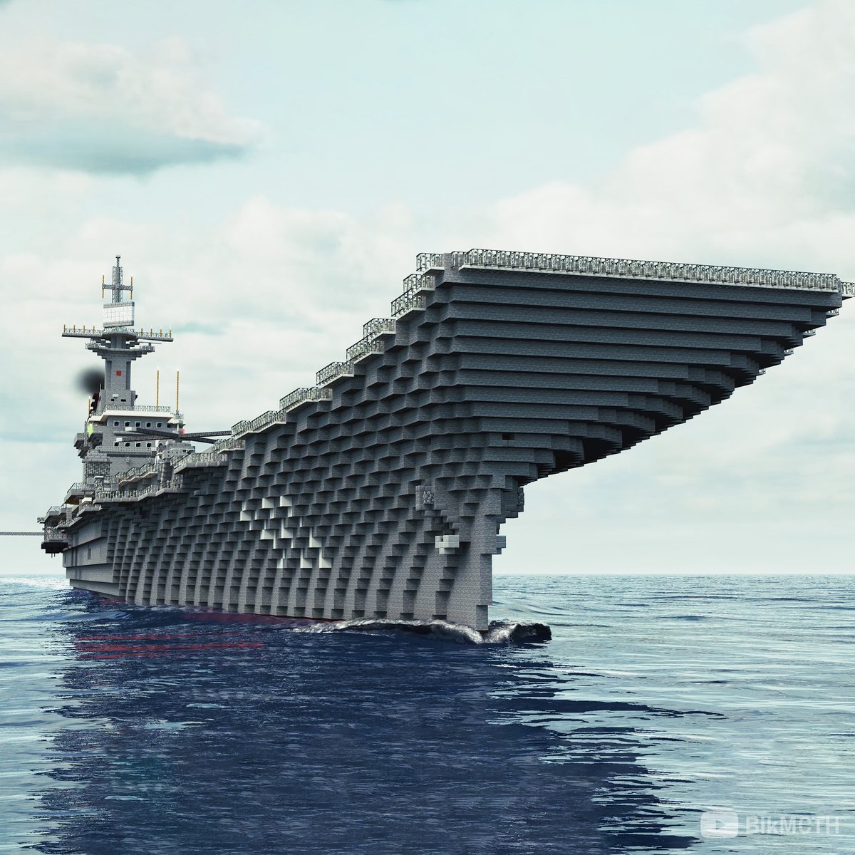 bik_mcth's tweet photo. Meet the world's smallest aircraft carrier "HTMS Chakri Naruebet" the flagship of the Thai Royal Navy in the form of Minecraft animation in February 2025

#Minecraftbuilds
#Minecraft
#Minecraft軍事部 https://t.co/D1PTMotL9O