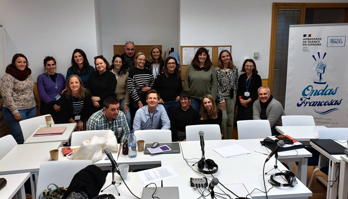 IF Espagne Education (@ife_educa) on Twitter photo Continúa el proyecto #OndasFrancesas con profesores de Andalucía, Canarias, Cantabria, Castilla-La Mancha, Madrid, Navarra, del <a href="/If_Bilbao/">Institut français de Bilbao</a> y del <a href="/IF_Madrid/">Institut français de Madrid</a>
Una formación organizada en colaboración con <a href="/reseau_canope/">Réseau Canopé</a> para integrar el podcast en el aula de #FLE Continúa el proyecto #OndasFrancesas con profesores de Andalucía, Canarias, Cantabria, Castilla-La Mancha, Madrid, Navarra, del <a href="/If_Bilbao/">Institut français de Bilbao</a> y del <a href="/IF_Madrid/">Institut français de Madrid</a>
Una formación organizada en colaboración con <a href="/reseau_canope/">Réseau Canopé</a> para integrar el podcast en el aula de #FLE