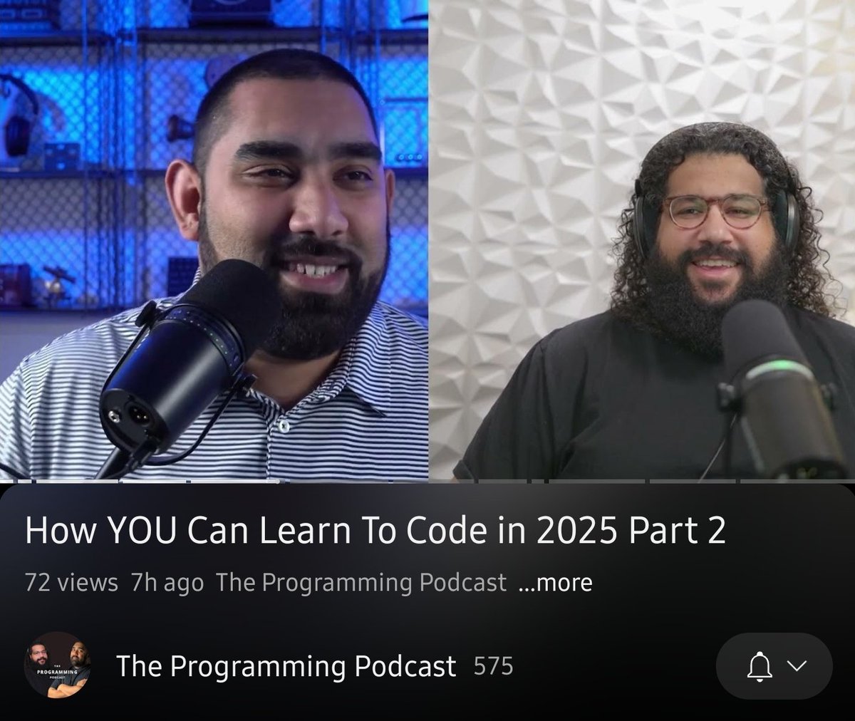 DThompsonDev's tweet image. Trying to learn to code in 2025 can be an intimidating process!

Leon and I have your back. We have a 2 part episode series where part 2 JUST dropped today!

This is the info I WISH I had in the beginning.

- Resources 
- Editors
- Learning Methods
Etc

PACKED with info!
Links ⤵️