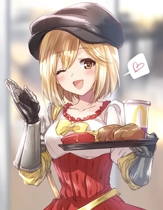 #グラブル 団員さんからのリクエストで描いたマッククルーなジータちゃん 