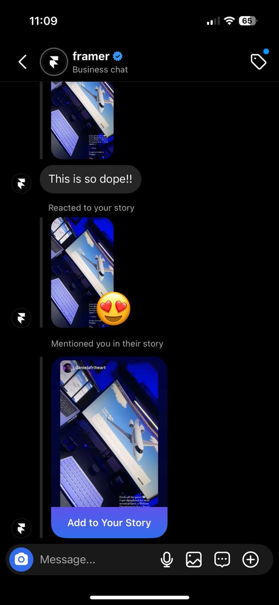 DanielAfriheart's tweet image. Thank you Framer 🙏🏾💜