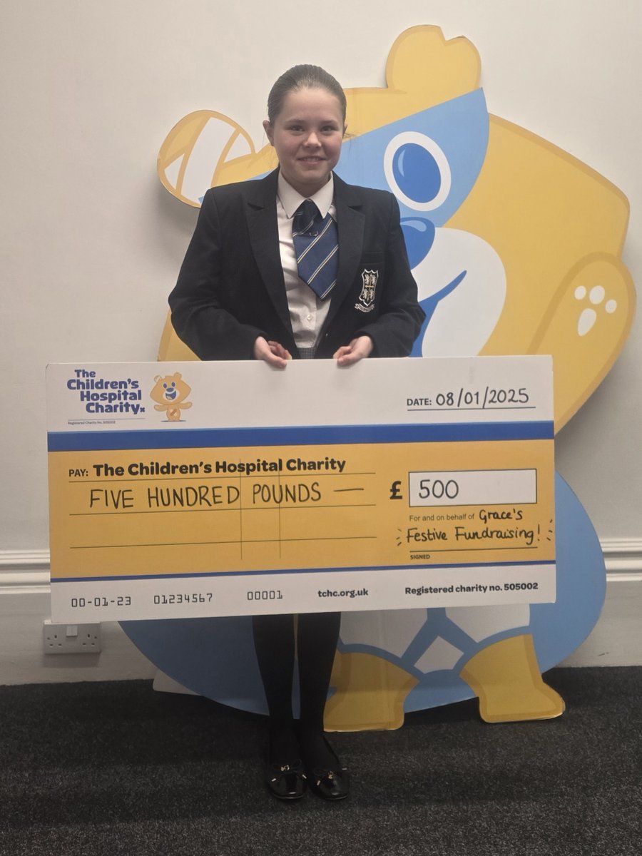 Worksop College (@worksopcollege) on Twitter photo So proud of Grace in Year 8! Over Christmas, she raised an incredible £500 for <a href="/SheffChildrens/">Sheffield Children's</a> by helping in her family shop, donating her wages, and spreading the word. A fantastic example of kindness and determination! 👏 So proud of Grace in Year 8! Over Christmas, she raised an incredible £500 for <a href="/SheffChildrens/">Sheffield Children's</a> by helping in her family shop, donating her wages, and spreading the word. A fantastic example of kindness and determination! 👏