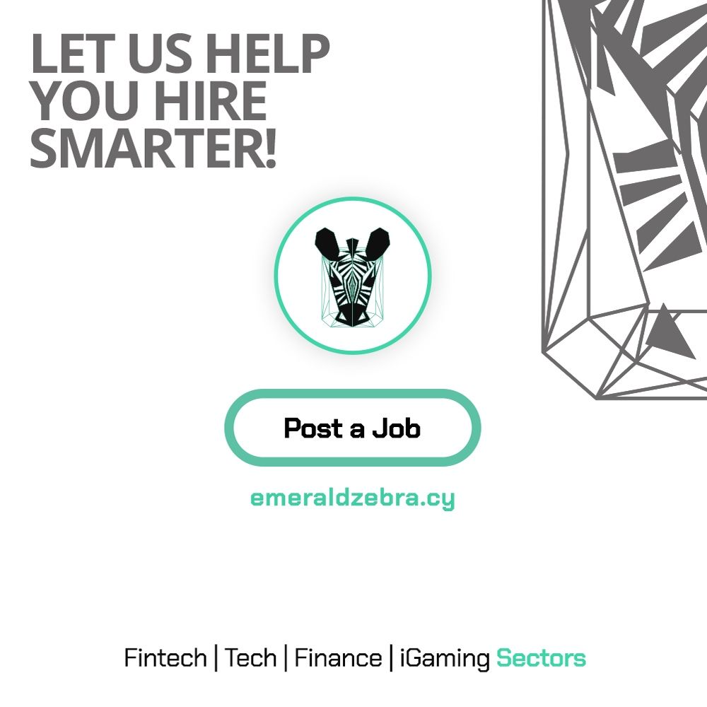 EmeraldZebra's tweet photo. Hiring smarter starts here.
At Emerald Zebra, we connect you with the right talent quickly and effectively. Ready to find your next hire? Partner with us! Contact us for more information jobs@emeraldzebra.cy
#EmeraldZebra #HireSmarter #JobsinCyprus #PostAJob #RecruitmentSolutions https://t.co/fGrHRBuNMC