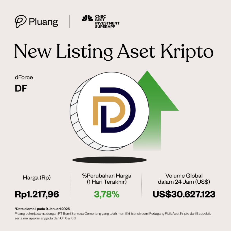 pluang_id's tweet photo. 📣 NEW COIN LISTING 📣

Akhirnya koin $DF, $STEEM, $ATA, dan $BIO sudah hadir di Pluang! Tertarik trading? Klik di sini buat cek performanya sekarang!👇🏼
🔗 https://t.co/zFOAepxuhl

#InvestasiKripto #PluangNewCoins #TradingKripto
