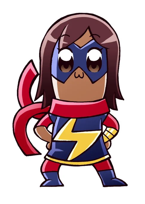 マーベルライバルズのせいかスクイレルガールイラストをよく見かける気がするので自分もだいぶ前に描いたヤツ上げとこ(パロやないかい) 