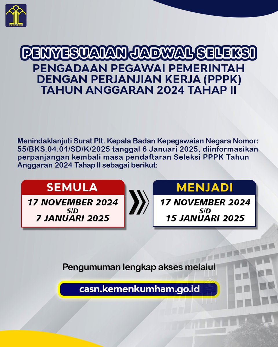 SELEKSI CASN KEMENKUMHAM tweet media