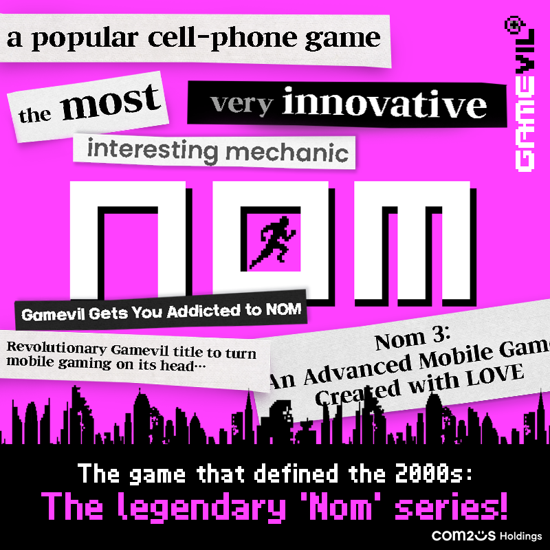 Com2uS_Holdings's tweet photo. How well do you know about NOM?🧐
#NostalgiaTrip #2000s #Games #Gamevil #NOM #Retro #Newtro #Throwback #ClassicGame https://t.co/mXeAIFpFN7
