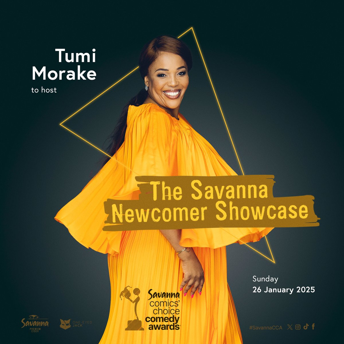 Jozi you're up! 

The queen of comedy herself, <a href="/tumi_morake/">𝓣𝓾𝓶𝓲 𝓜𝓸𝓻𝓪𝓴𝓮 🌈✊🏾🇿🇦💖</a> , is stepping up to the mic as the host for The Savanna Newcomer Showcase!

Gear up for a day of unforgettable laughs, with Tumi and 20 of SA’s comedy newbies. 

Save the date, you don’t wanna miss it!
#SavannaCCA