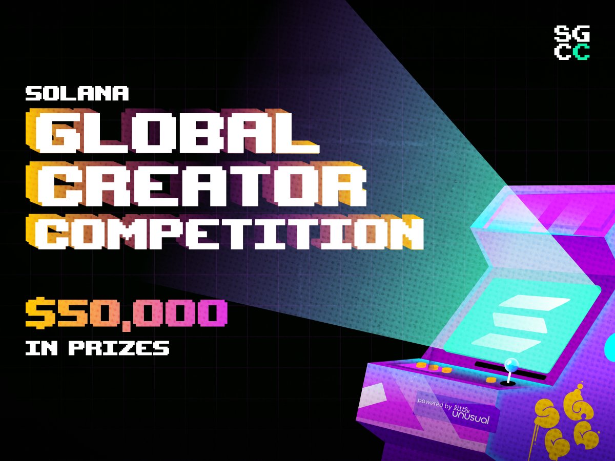 Solana creators are built different. Prove it in the first-ever Solana  Global Creator Competition — with $50k in prizes and glory on the line