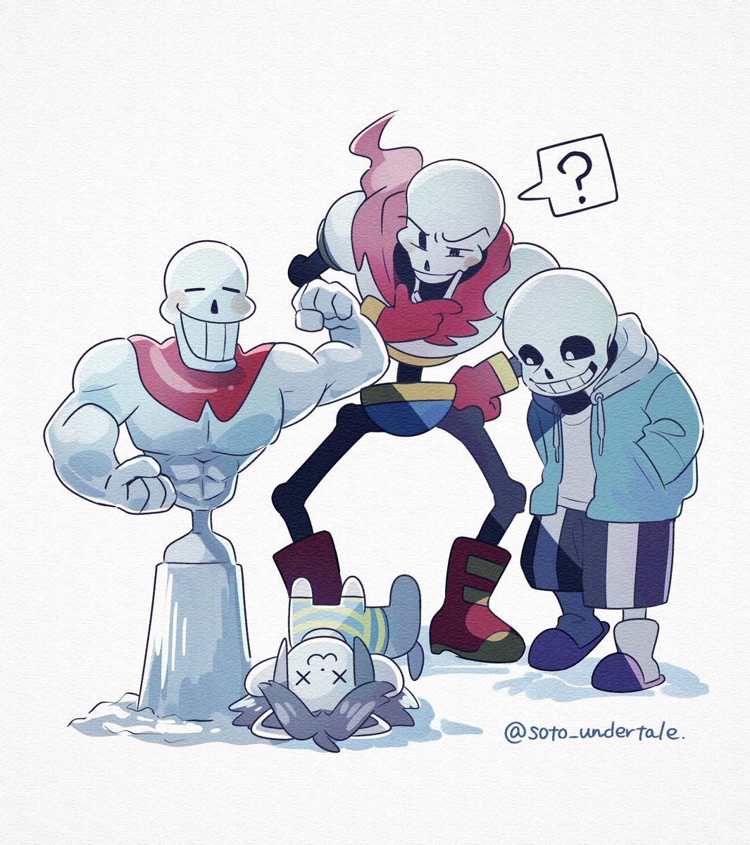 soto_undertale's tweet photo. スノーフルに迷い込んだ手ミーさん、初手で詰む https://t.co/yWEDtG4gEu