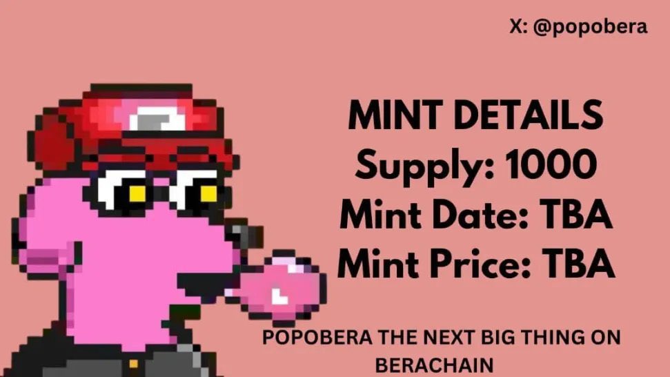 twinkle_toexs's tweet photo. Giving away 3X WL spots for upcoming @popobera Mint🎇

Supply: 1000
Mint Date: TBA
Mint Price: TBA

How to participate:

🐻⛓️Follow: @twinkle_toexs &amp; @popobera
 
🐻⛓️Like + RT this post

🐻⛓️Tag two bera frens

⏳Winners in 24 Hours

 Good Luck💪

#PoPonft https://t.co/AiDdUiRNUI