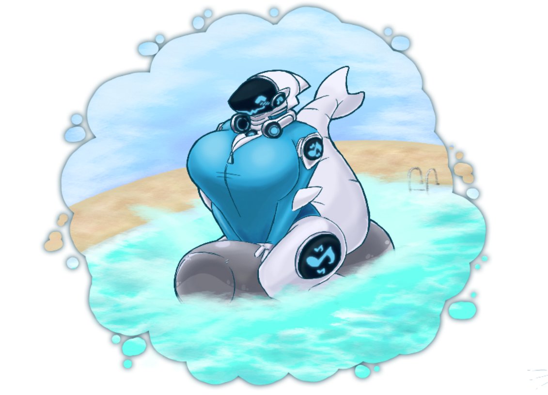 FurryChannel's tweet photo. (Art trade by @Guardian_Shark) https://t.co/GkT6CbkkSZ