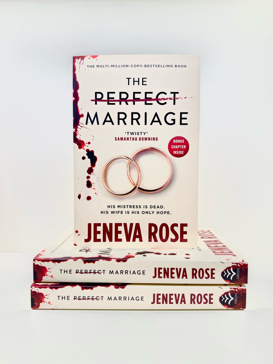 Finished copies of The Perfect Marriage by <a href="/jenevarosebooks/">Jeneva Rose</a> have LANDED in the office ‼️ 
 
The brand-new edition includes:
⭐ a bonus chapter
⭐ the first three chapters of the upcoming sequel

#ThePerfectMarriage publishes at the end of this month. Pre-order your copy now!