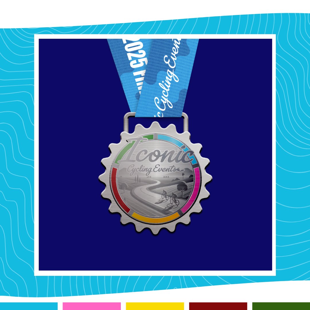 New medal design for 2025 🤩🏅

iconiccyclingevents.co.uk