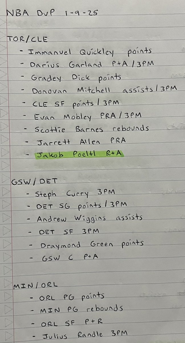 FantasyMikk's tweet photo. NBA DvP Sheets 1-9-25 π
π’ = ELITE matchup
#Fantasy15 #FantasyMikk #NBA #NBAbets #dfs #DvP #GamblingX #SportsBettingX https://t.co/tKuRt9colw