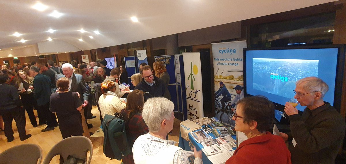 CyclingUKScot's tweet photo. We had a really inspiring evening in Holyrood earlier this week. Thanks to @BenMacpherson for sponsoring and @sccscot for organising! Also thanks to @SpokesLothian for sharing stall space! Looking forward to more climate collaboration in 2025! https://t.co/XkI914ElgF
