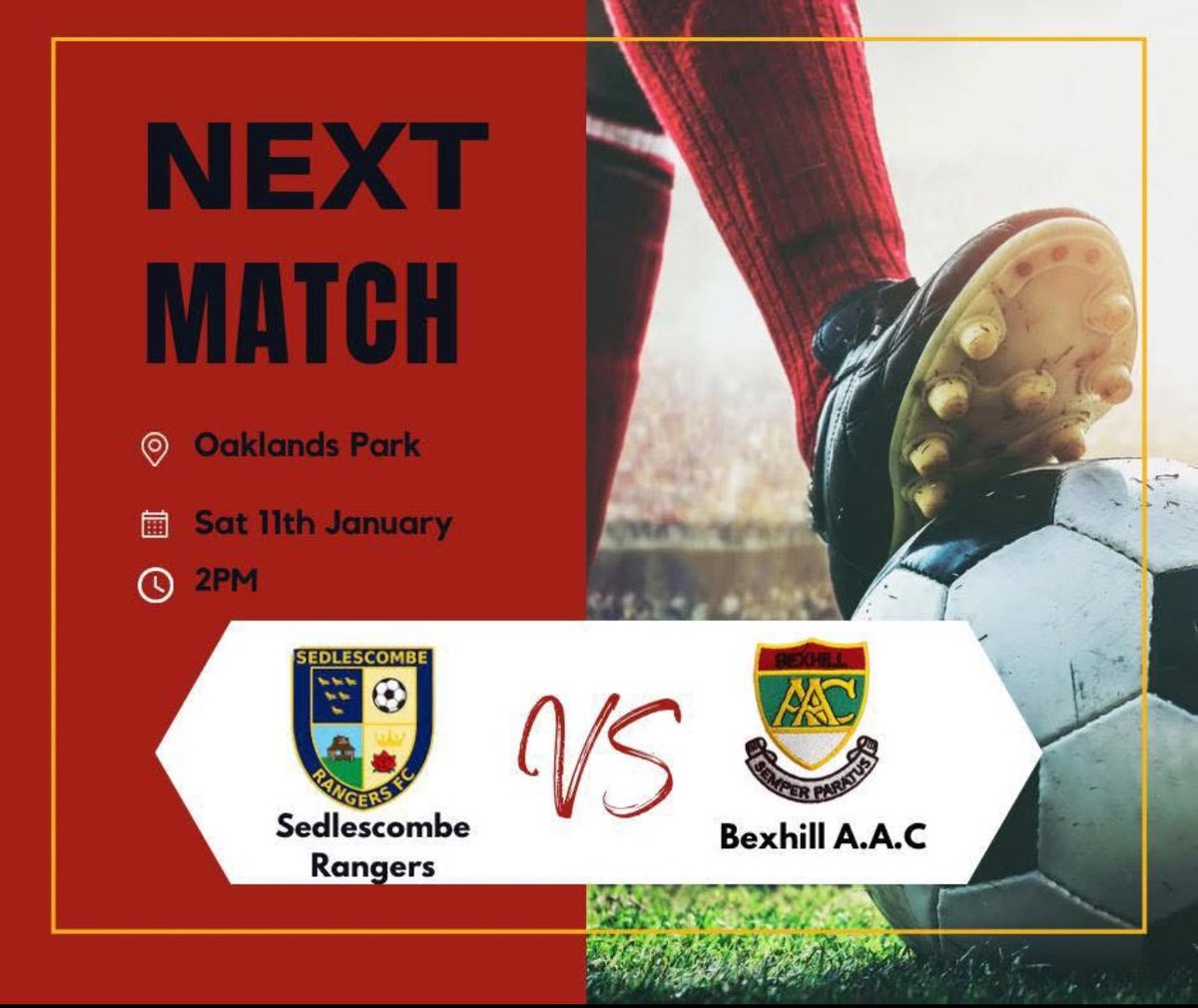 This week we hope to be travelling to <a href="/SedRangersFC/">Official Page of Sedlescombe Rangers F.C.</a> for a must win game at the foot of the table. 🔴⚫️ #UTA