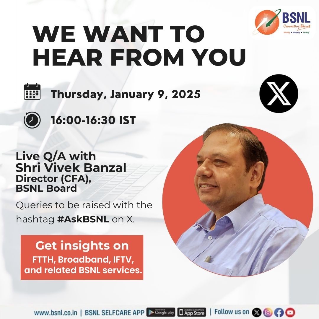 <a href="/jollygood_rahul/">Rahul</a> <a href="/BSNLCorporate/">BSNL India</a> <a href="/CMDBSNL/">A. Robert Jerard Ravi</a> <a href="/robertravi21/">A. Robert Ravi I.T.S</a>