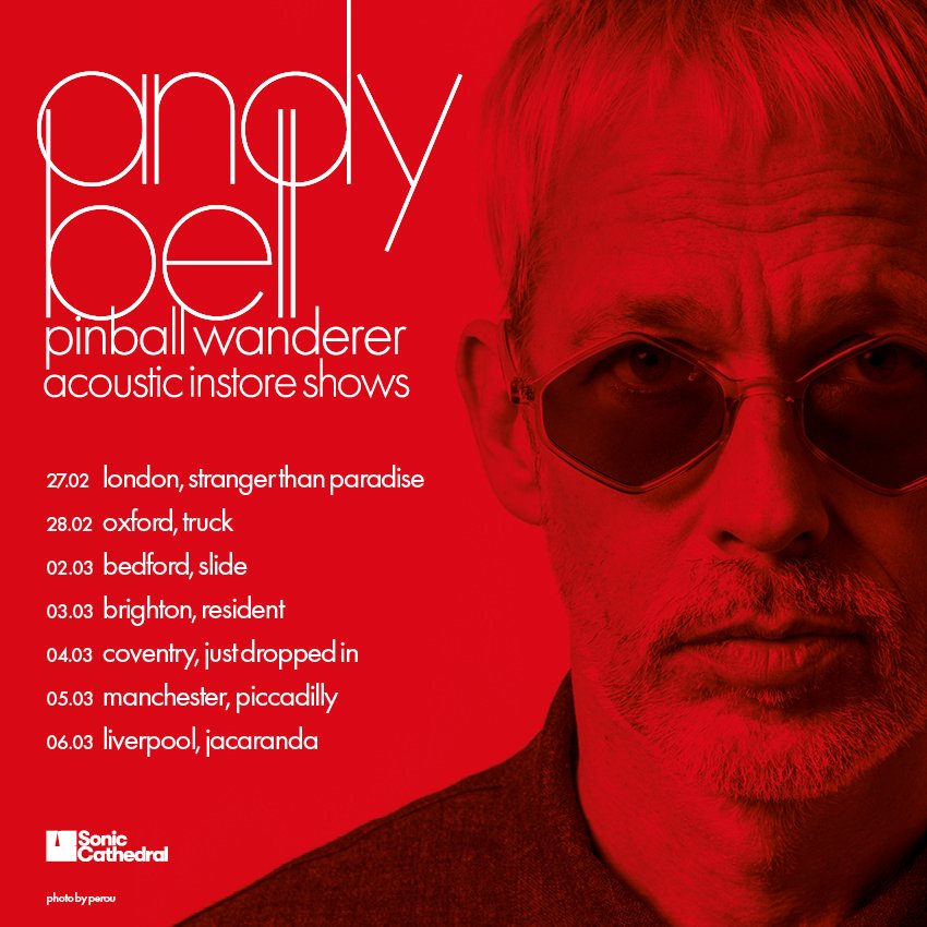 _stranger_than's tweet image. We have the incredible @rideox4 guitarist and songwriter @Andybebop playing instore to celebrate his 3rd solo album ‘pinball wanderer’ on February 28.
Pre-Order the ticket bundle on CD/Cyan/Magenta LP now👇
bit.ly/4jaOyyw