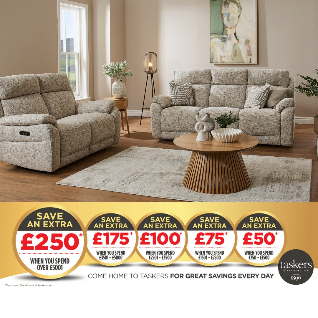 TaskersAtHome's tweet image. Our Winter Sale is well underway! And there&apos;s even more savings to be found across ALL departments.

&amp;gt; taskers.com

#wintersale #uk #accrington #furnituresale #interiordesign