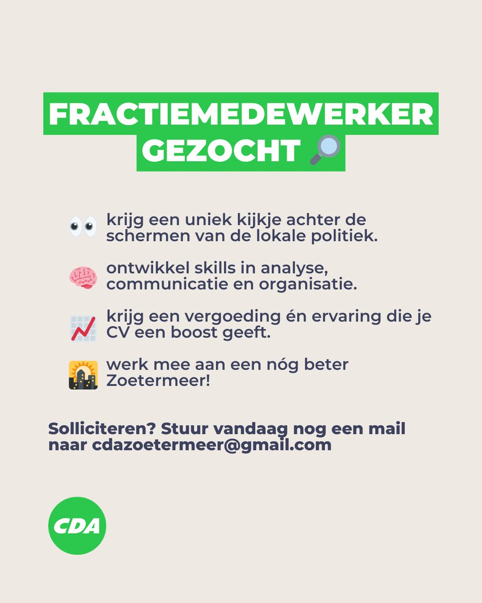 CDA Zoetermeer (@cdazoetermeer) on Twitter photo 