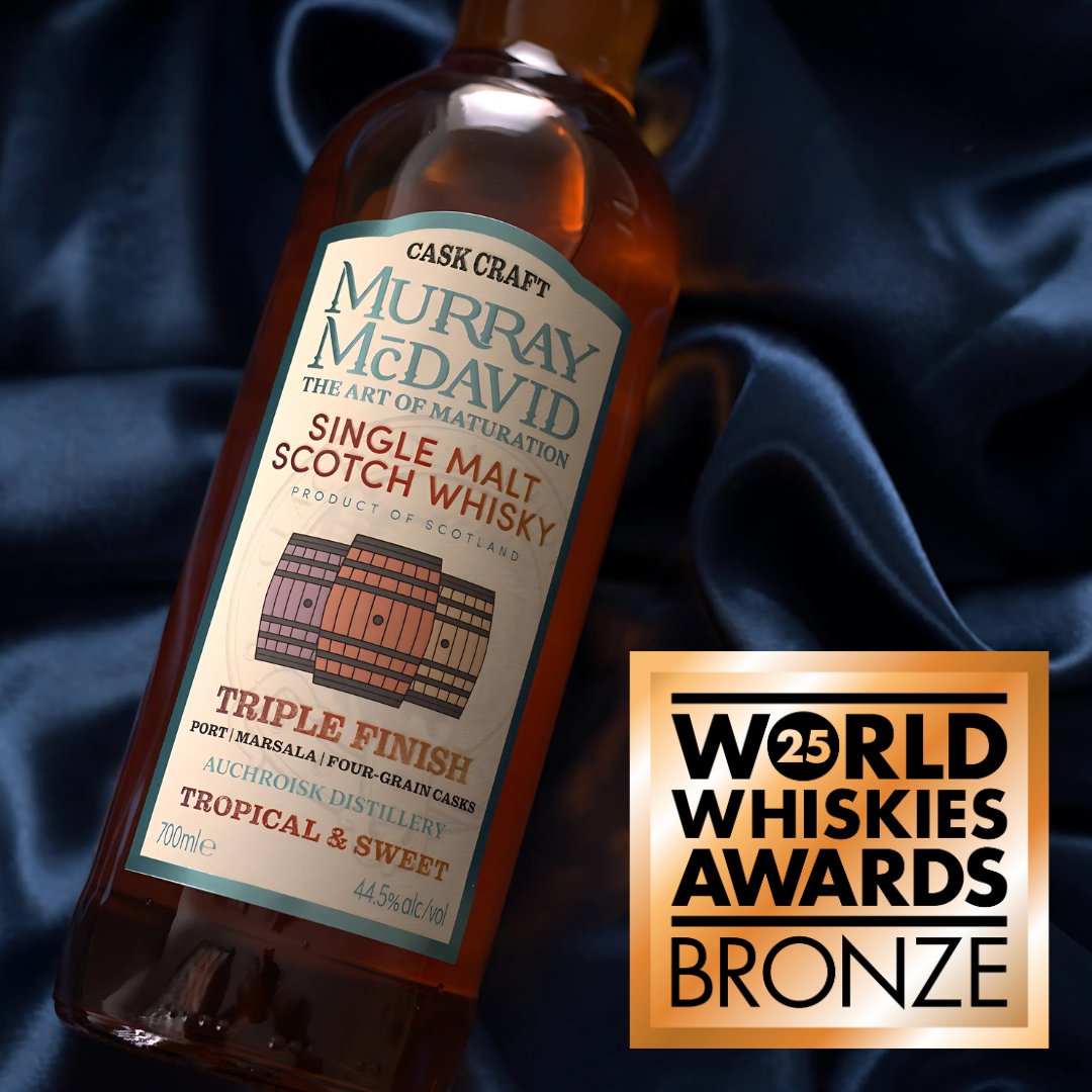 Murray_McDavid's tweet photo. Rounding off our #WorldWhiskyAwards2025 winners with 3 standouts from our #CaskCraft range! ๐
#Auchroisk #TripleFinish ๐ค๏ธ
#Mannochmore #IslayFinish ๐ฅ
#Benrinnes #MadeiraFinish ๐ท
Thank you to our supporters around the world! ๐
Slร inte! ๐ฅ
#MurrayMcDavid #WorldWhiskyAwards https://t.co/IzpSMJtdgr
