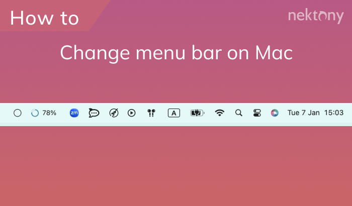 How to make the top #menu bar clear on #Mac 💻nektony.com/how-to/make-to…