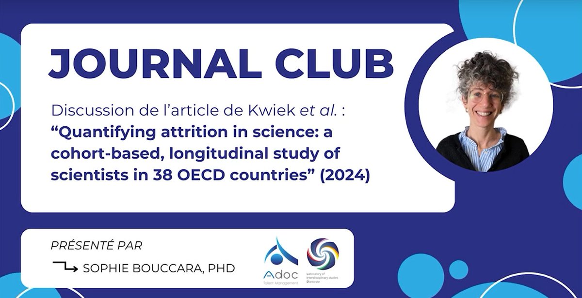 Our large-scale research story on scientists in OECD- in ‼️FRENCH‼️. 
On ‼️YouTube‼️!
Fantastic to see a 50-minute in-depth presentation of our recent research on "‼️Attrition in Science‼️"!
Fantastic to be so carefully examined! (perfect French, BTW)
youtu.be/o7HBqmDBNrg?si…