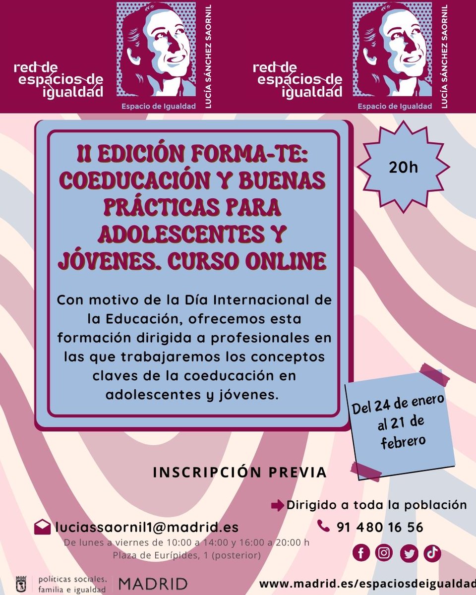 Para comenzar bien el año, os traemos la segunda edición de nuestro curso online de coeducación y buenas prácticas para jóvenes y adolescentes ¡No te quedes sin tu plaza!