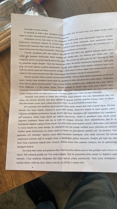 Konya’nın Hadim ilçesinden her sene böyle TTBP bizim platformun kısaltması ile cemaatler, tarikatlar Tekel bayisi esnaflarına mektup gönderiyorlar. 
Tekel bayilerinin isim ve adres bilgilerini nasıl böyle kolayca ulaşabiliyorlar.