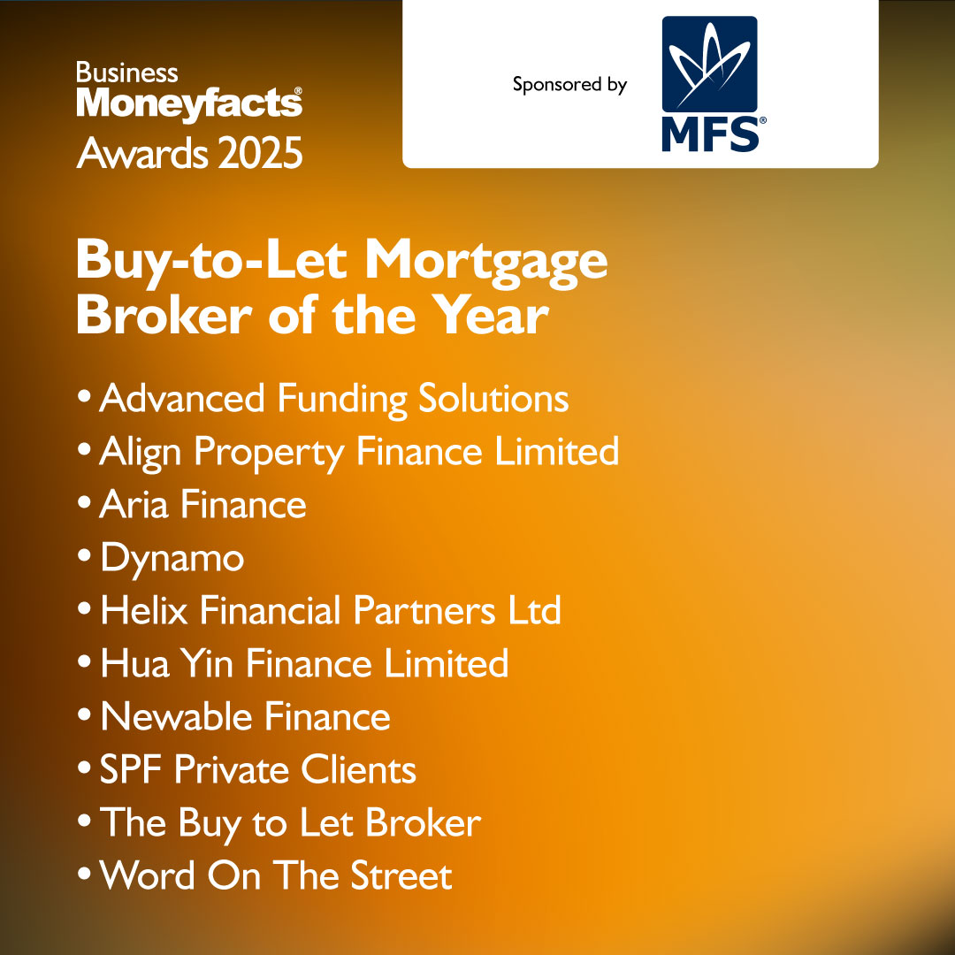 The Business Moneyfacts Awards 2025 finalists in the Buy-to-Let Mortgage Broker of the Year category, sponsored by <a href="/MFSBridging/">Market Financial Solutions</a> are: Advanced Funding Solutions, Align Property Finance Limited, <a href="/AriaFinance_/">Aria Finance</a>, @dynamomortgages 
#BMFAwards (1/2)
