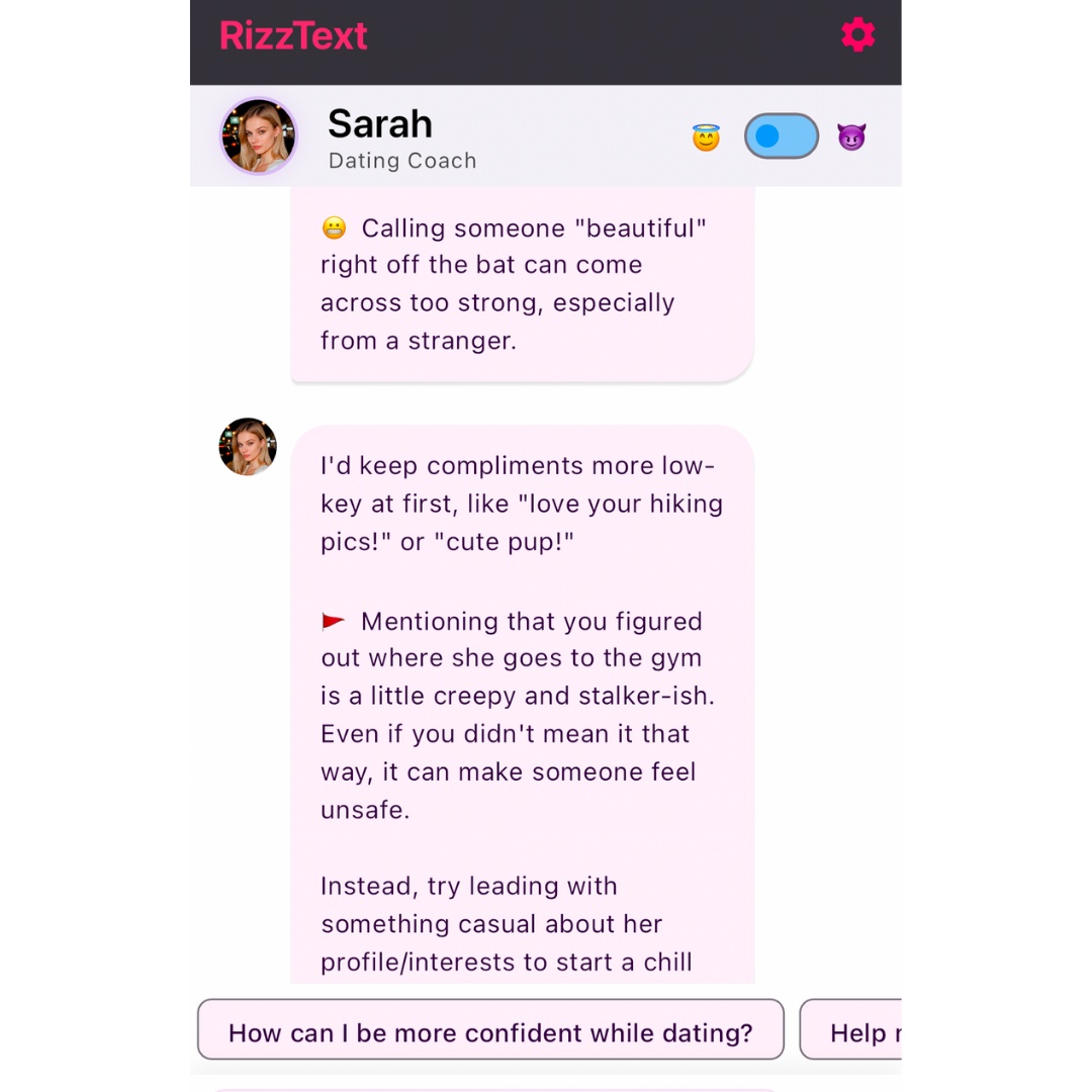 RizzText's tweet image. POV: You think you're being smooth but you're actually giving major 🚩 energy

Drop a "😬" if you've ever sent a message like this (we won't judge)