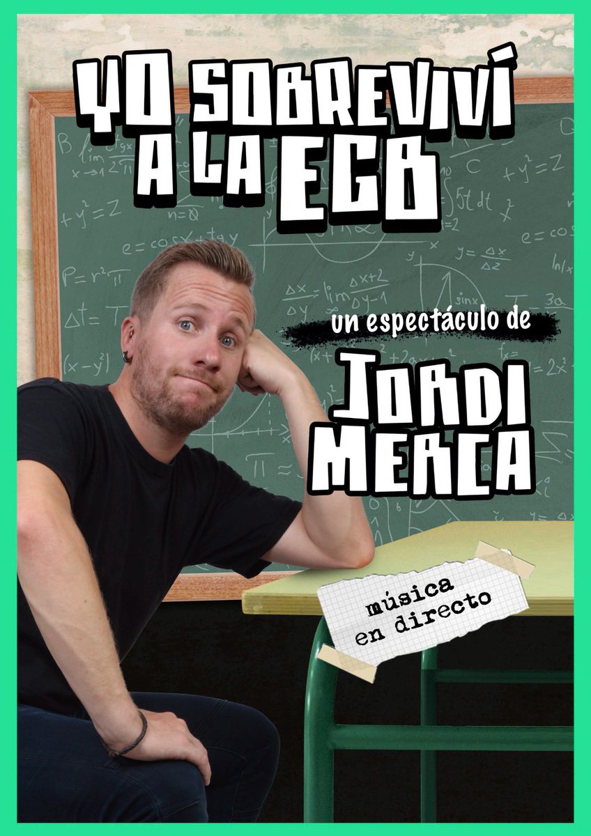 Este viernes Jordi Merca vuelve al Principal con "Yo sobreviví a la EGB" 🙌🏽 

Ven a pasar un buen rato lleno de humor y música para desconectar del mundo actual y conectar con el buen rollo. 

🗓️ Viernes 10 de enero a las 18h
🎟️ Info y entradas en nuestra web