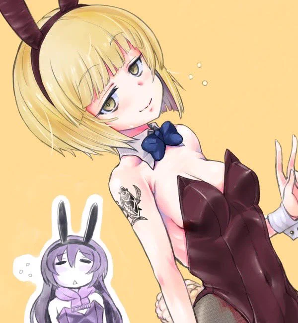 #これを見た人はバニーガールをTLに放流しようせっかくだから刺青バニーカトちゃん 