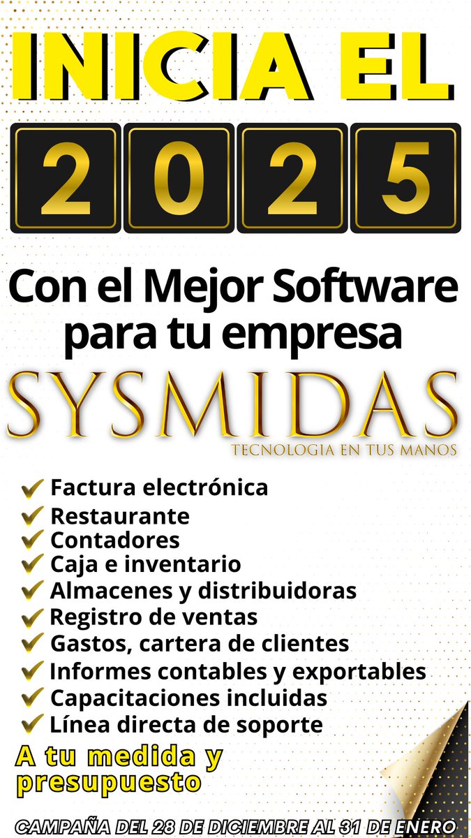 sysmidas's tweet image. Ten el control total de todo tus ingresos e inventarios de una manera Fácil y completa
PLANES DESDE $49.900 
#sysmidaspuntodeventa #sysmidasfacturaelectronica #sysmidassoftware #sysmidas #facturaelectronica