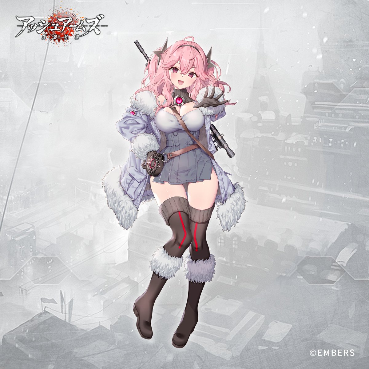 【お仕事】
「アッシュアームズ -灰燼戦線-」にて 重戦車「IS-4(701)」のスキンを描かせて頂きました!
坂月さま @sakaciki にご監修頂いております!
IS-4の可愛さを再現できるよう精一杯頑張らせて頂きましたのでよろしくお願いします✨
 #アッシュアームズ #アシュア 