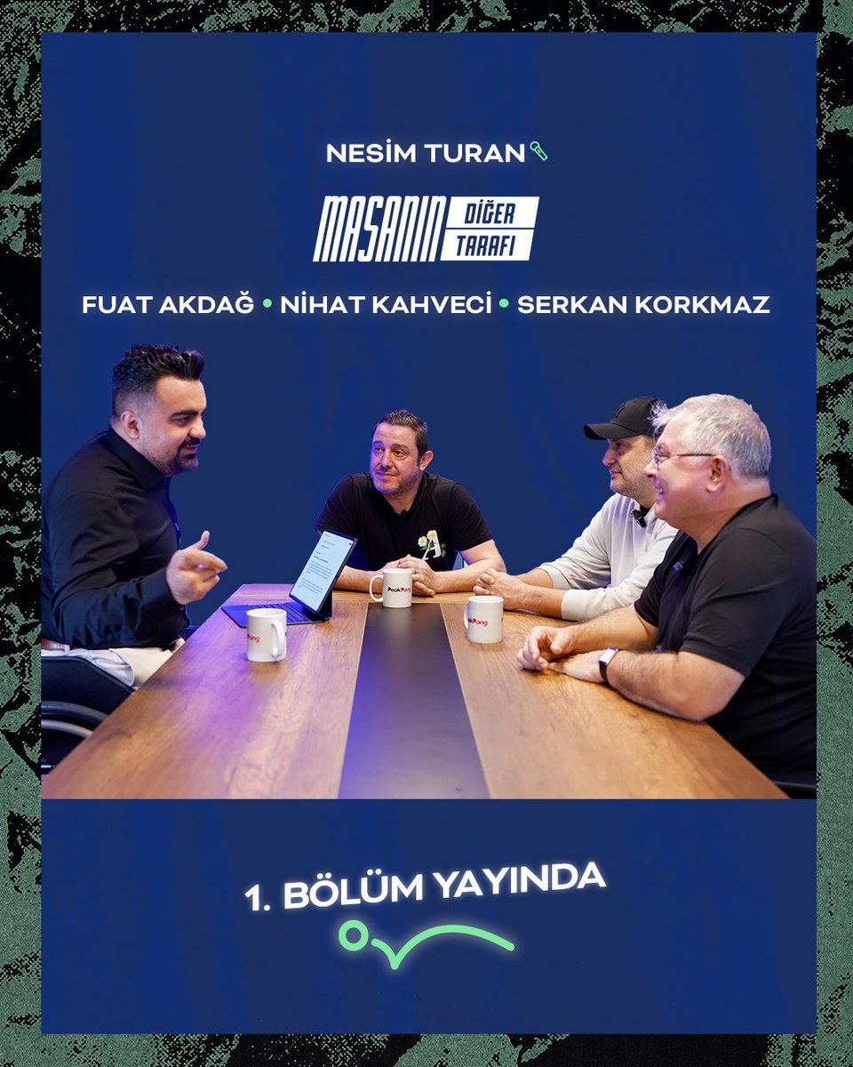 🌟Nesim Turan’ın ünlü konuklarla keyifli sohbetlerine eşlik edeceğimiz ‘Masanın Diğer Tarafı’nın ilk bölümünde Nesim Turan’ın konukları spor dünyasının çok değerli üç ismi; Fuat Akdağ, Nihat Kahveci ve Serkan Korkmaz.

İyi seyirler👁️👇🏻

youtu.be/OafDEOxTxpQ?si…