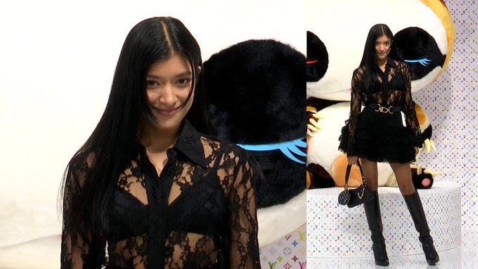 ローラ、美脚あらわな大胆レース衣装で圧巻ポージング　今年挑戦したいことはまさかの“農業”　｢LOUIS VUITTON × MURAKAMI｣POP-UP STOREレセプション - オリコン | Yahoo! JAPAN