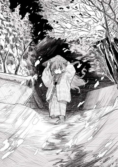 「……来ないの?」

#創作 #illustration 