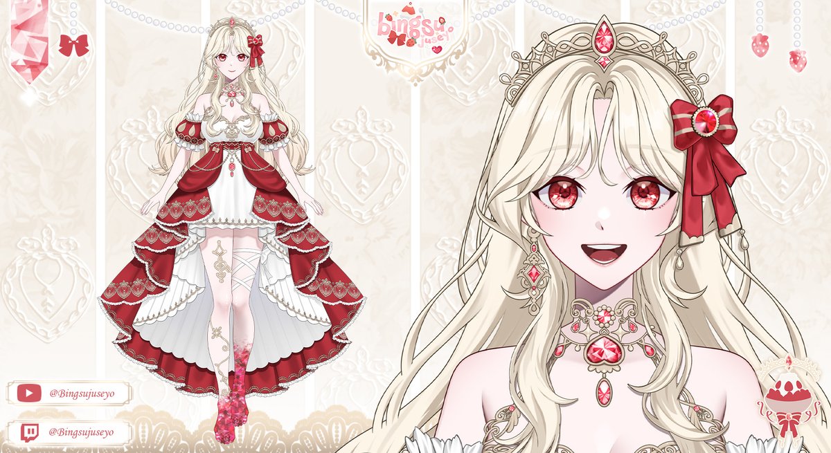 bingsujuseyo's tweet image. มาา🍧🍓
ร่างเต็มของเจ้าหญิงที่ชอบกินบิงซูสตอเบอรี่ บิงซูจูเซโย! มาแน้ว

เจอกันเร็วกว่าที่คิดมากๆ ขอบคุณนะคะ
น่ารักมั้ยล่ะฮี่ๆ
ไว้พบกับบิงซูร่างใหม่ช่วงเดือน3-4น้า🥺

Model: #_SUNZU
Logo: #Mymeluna
Outfit Design: #nammintlove
L2D: #Monokitos 
 
#ModelReveal #VtuberTH #VTuberReveal