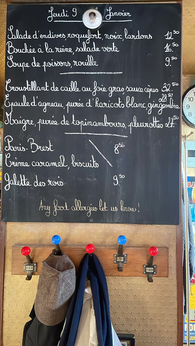 Aujourd’hui au menu dès midi. Bon appétit!