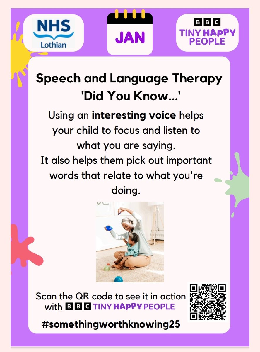 Speech and Language Therapy 'Did You Know...' for January