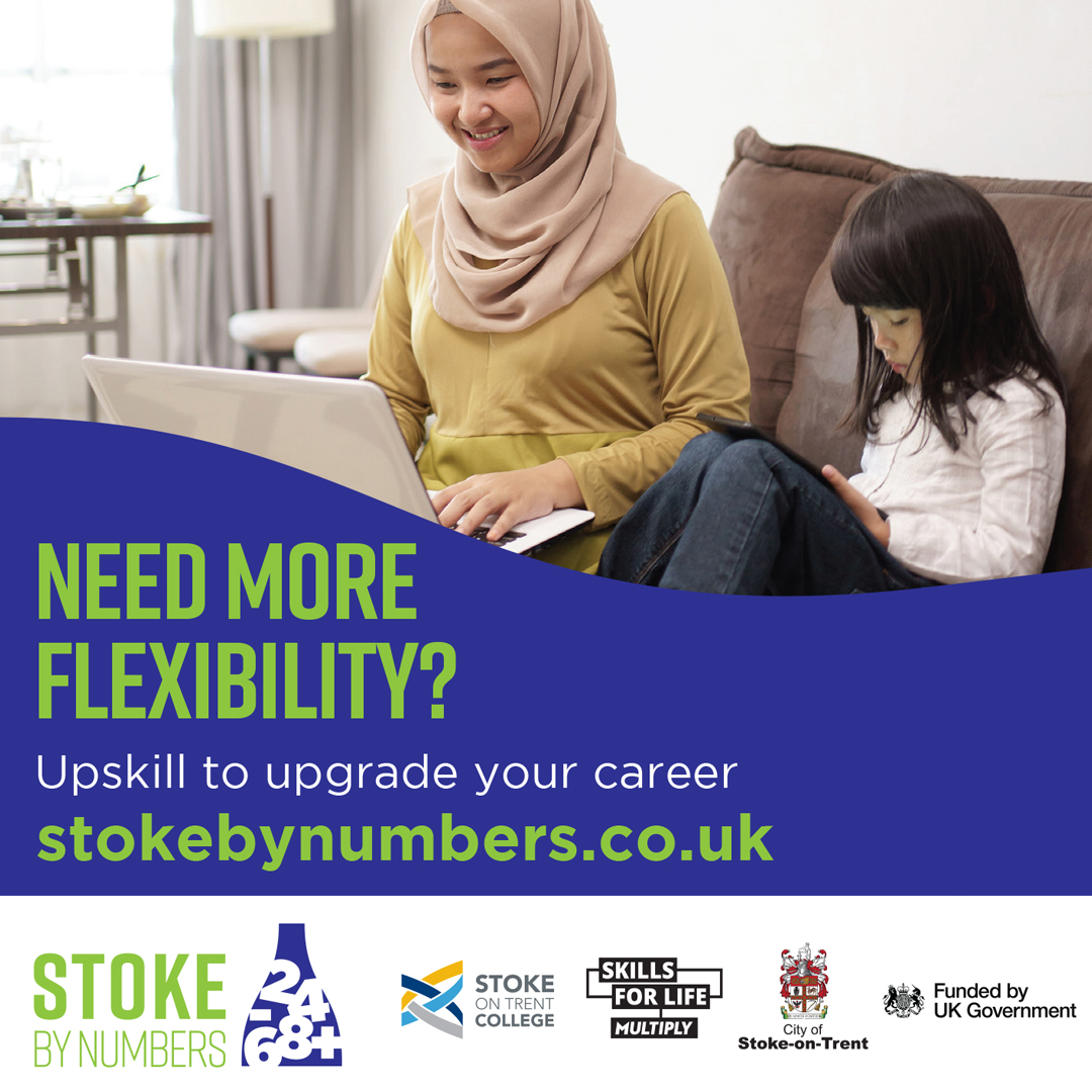 If you’re aged 19 and over you can access FREE numeracy courses to build your confidence with numbers.

Learn about managing money, help children with homework, progress into further learning or improve your career prospects!

👉 stokebynumbers.co.uk