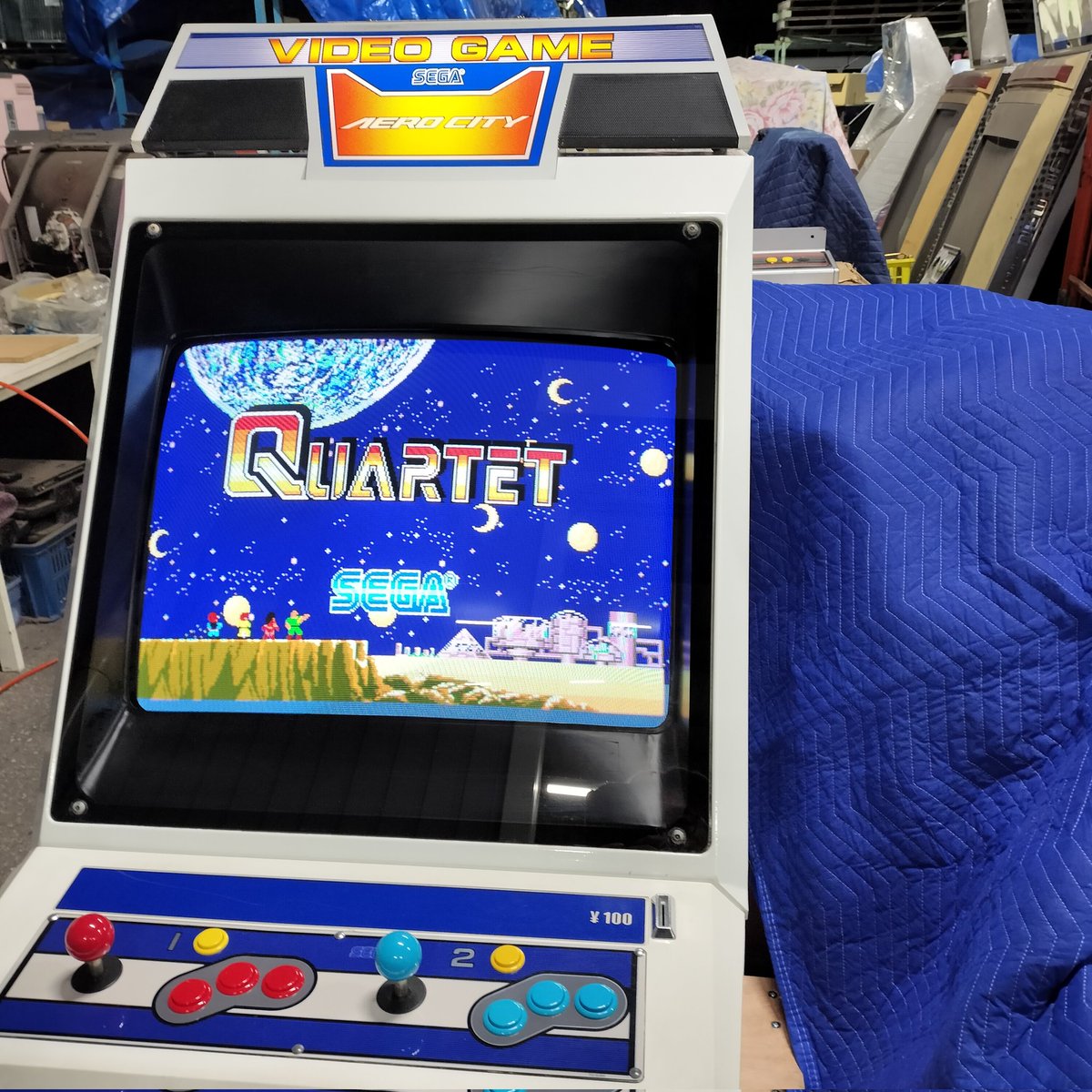 アストロシティ用コントロールパネル2枚(筐体、コントロールパネル