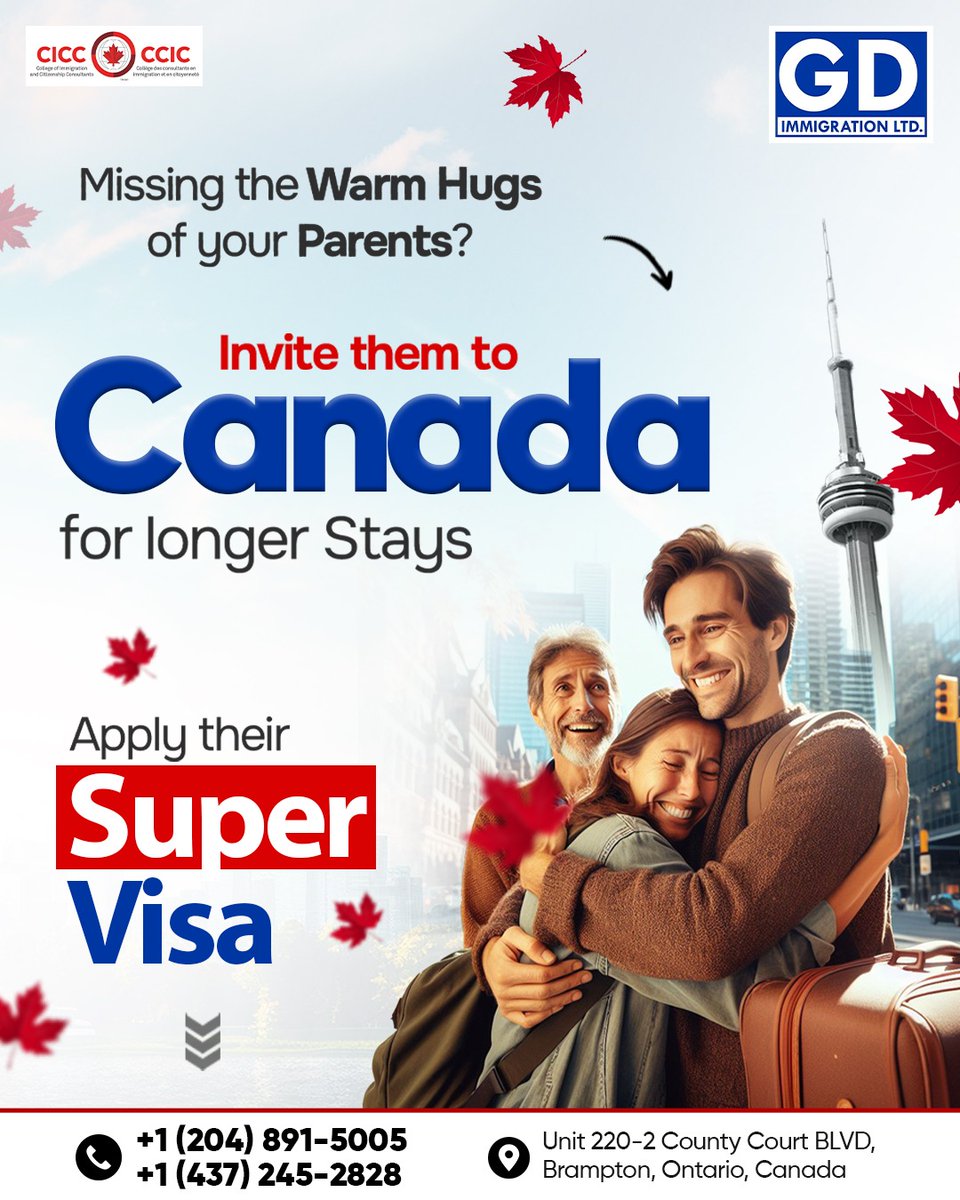 gurmilap27's tweet image. ❌Don’t just miss them invite them! 🫂
Bring them to Canada for longer stays with a Super Visa. Because family time is priceless! 🇨🇦

Apply now!
📲 204-891-5005 || 📲 437-245-2828
.
.
.
#GDImmigration #canada #SuperVisa #FamilyTime #ParentVisa #Immigration #FamilyReunion