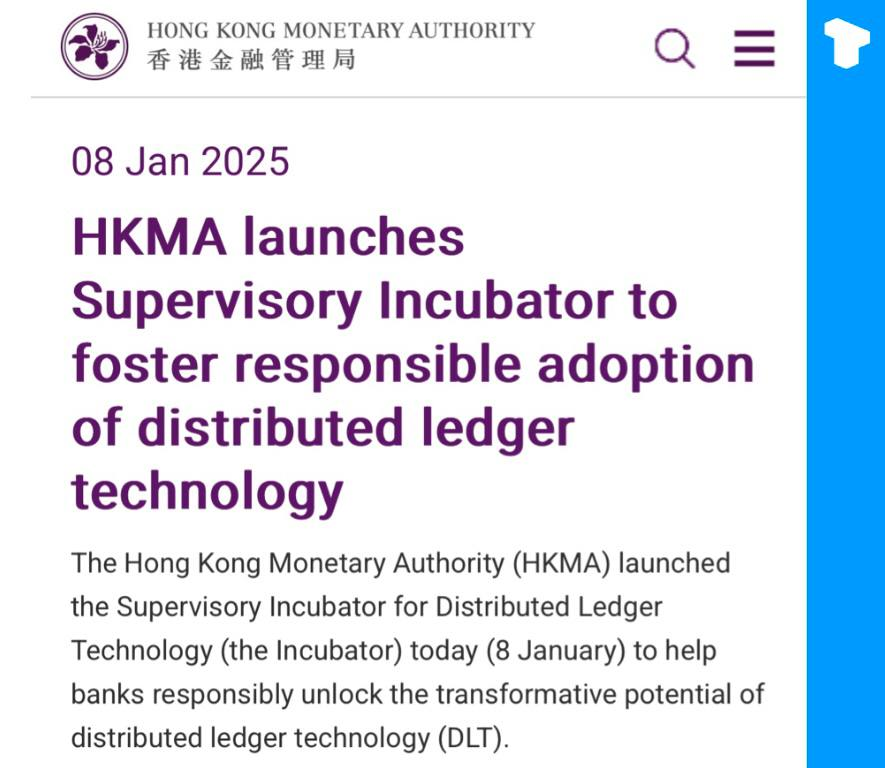 The_NewsCrypto's tweet photo. 🇭🇰 JUST IN: Hong Kong Monetary Authority announces its“Supervisory Incubator for Distributed Ledger Technology” helping banks in adopting distributed ledger technology.
A new era for #Crypto in Hong Kong🌐
#cryptoNews #HongKong #MonetaryAuthority